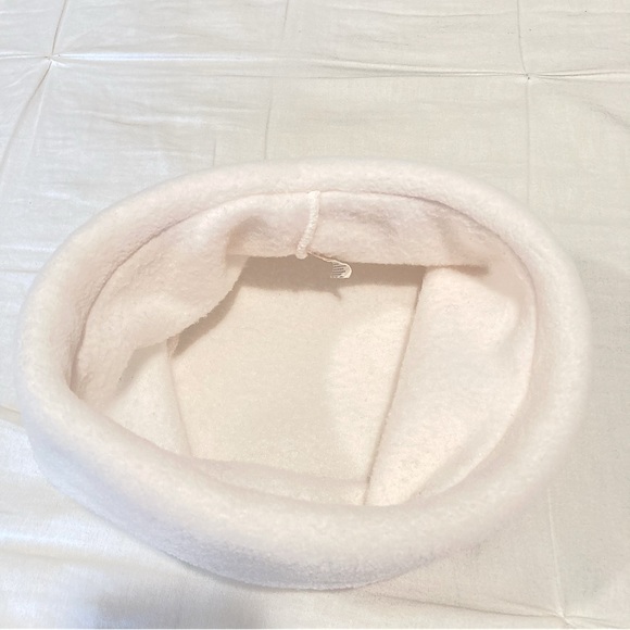White Fleece Winter Hat - Picture 3 of 6